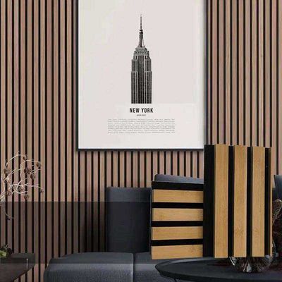 Natuurlijk hout geluidsonderdrukking geluidsbord akoestische panelen snelle installatie voor stijl