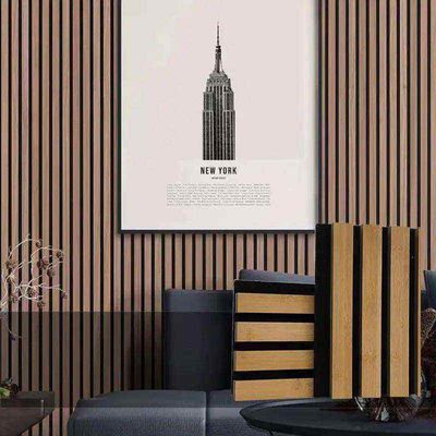 Moderne ontwerp Hoog effectieve geluidsopname Composite hout geluidsdichte wandpanelen