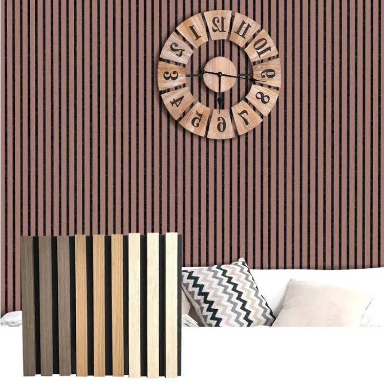 Verminder geluid met moderne polyestervezels Branddekking Geluidsdempend Plafond Houten platen Muur akoestische panelen
